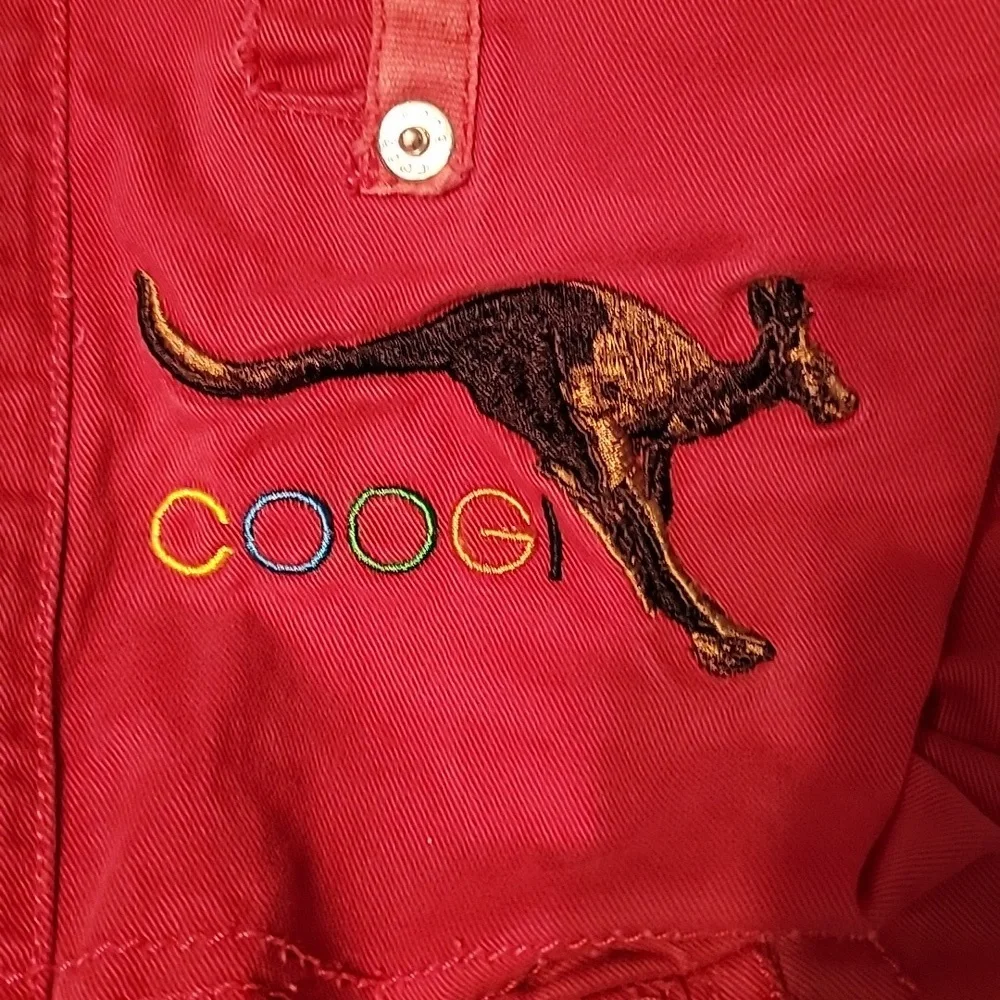 COOGI Y2K Jean Cargo Carpenter Skater Shorts Red Men's Size 44 - Picture 5 of 6